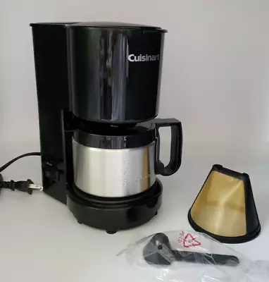 Cuisinart 4 Cup Coffee Maker DCC-450 ~ Stainless Steel Carafe W/GoldTone Filter • $34.99