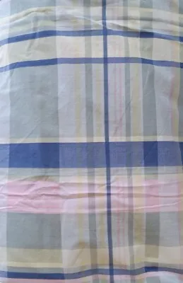 Fabric Stripe Check Vintage Madras Plaid Pattern Print Buffalo Vtg Light Weight  • $58.20