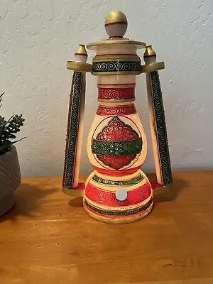 Indian Marble Decorative Lamp Rajasthani Hand Painted • $48