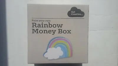 Kids Paint Your Own Rainbow Money Box Piggy Bank Craft Set - New - Free Post • £9.99