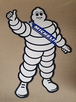 Michelin Man  Large  18.6  X 24.3  Shape Metal Sign/ Man Cave/ Garage/ Shed • £35
