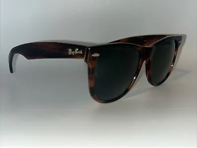 VGC Vintage Ray-Ban Wayfarer 2 B&L  Tortious Sunglasses Bausch Lomb 54mm BL II • $202.31