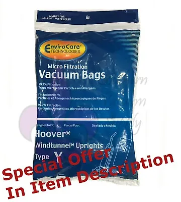 HOOVER WIND TUNNEL TYPE Y WINDTUNNEL VACUUM BAGS 3 PACK ( Buy 2 Get One Free) • $6