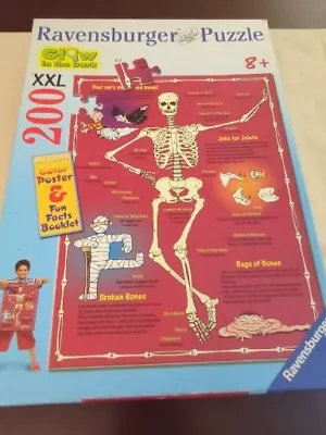 Ravensburger Puzzle Human Body 200 XXL Pieces Glow In The Dark No.12749 COMPLETE • $13