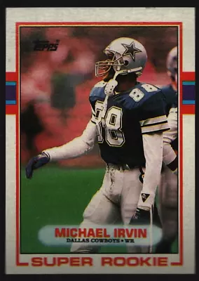 Michael Irvin 1989 Topps #383 Rookie Dallas Cowboys Vintage 80s Football Card • $3.75