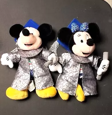 Mickey And Minnie Mouse Grad Nite 2000 Graduation Vintage Disney Plush With Box • $15