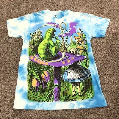 Liquid Blue Shirt Adult Medium Blue Green Alice In Wonderland Hookah Mens • $28.88