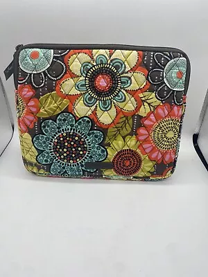 Nice Vera Bradley I Pad Tablet Case Floral Brown Blue Green 10  Flower Shower • $10.99