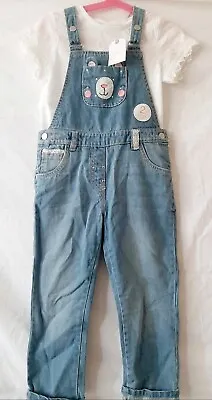 £14.99 • Buy Bnwt Girls Next Dungarees Age 4-5