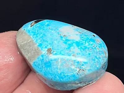 72CT 100% NATURAL Morenci Nearly Solid Turquoise Cabochon Pyrite Inclusions! • $89.99