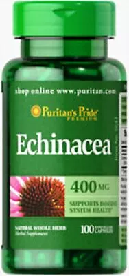 Puritan's Pride Echinacea 400 Mg 100 Capsules - FREE SHIPPING! • $9.29