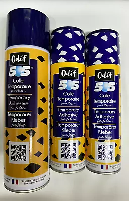 Temporary Odif 505 Spray On Glue Adhesive Fabric Quilting Hemming Craft (1000ml) • £19.99