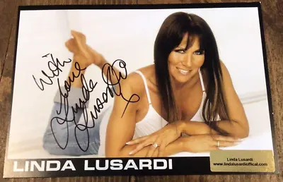 Sexy Linda Lusardi Signed Photograph 8.25 X 5.75 Inches Mayfair Page 3 Sun • £6