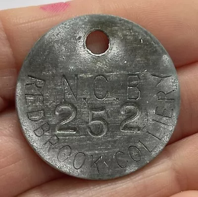 Redbrook Colliery Miners Pit Token Tally Works Check - Barnsley South Yorks • £0.99