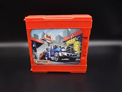 2005 Mattel Matchbox Diecast Car Red Pop Up Garage Petrol Station Carry Case • $28.95