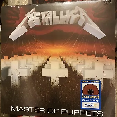 Metallica Master Of Puppets Vinyl Record LP New Sealed Battery Brick Red • $17.50