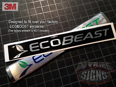 Domed FORD ECOBEAST Overlays Ecoboost *FITS 2010-14 F150 ONLY* Sold Individually • $11.99