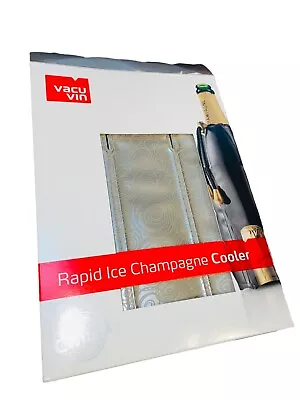 $11.97 • Buy Vacu Vin Rapid Ice Champagne Cooler Platinum Chill No ICE Hostess Gift Wine NEW