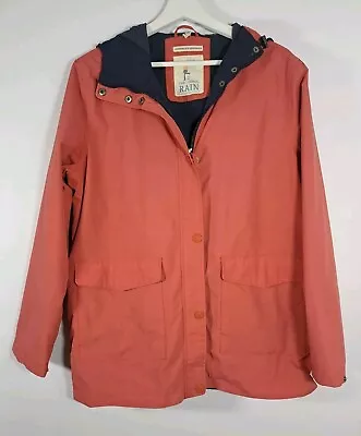 Seasalt Size UK 14 Salmon Baleout Waterproof Rain Jacket Coat Windproof • £34.95