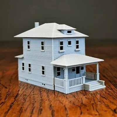 Z-Scale - Sears Woodland 1920s Kit Home - 1:220 Scale Building House -3D Printed • $17.99