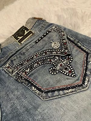 MENS ROCK REVIVAL JEANS  (Young/Straight ) 32x32 🔥***SEE DESCRIPTION*** • $85