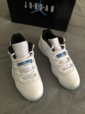Nike Air Jordan 11 Retro Low White / Legend Blue Size US 9 *NEW* AV2187-117 • $300
