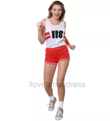 Ladies 118 118 Costume Vest And Shorts Marathon Fancy Dress Funny Tv Advert • £16.27