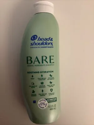 Head And Shoulders BARE Minimal Ingredient Shampoo 13.5oz New Free Ship • $10.99