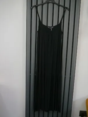 Bnwot New Marks & Spencer Black Summer Sun Beach Dress Size 8 Reg Cover Up • £14.99