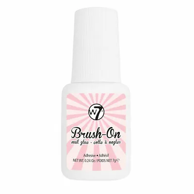 W7 Brush On Nail Glue - Clear Extra Strong Long Lasting Adhesive False Nails • £3.19