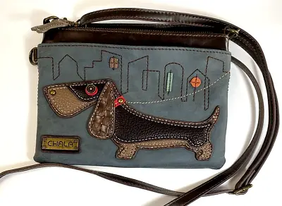 Chala Wiener Dachshund Dog In The City Mini Shoulder/Crossbody Bag • $32.99
