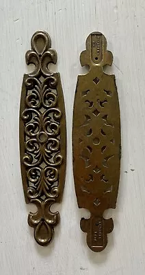 Vintage National Lock Brass Door Drawer Back Plates • $3.98