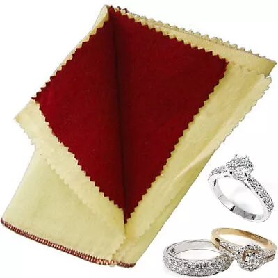 Polishing Cloth 12' X 12  Cleaning Gold Silver Platinum Remove Tarnish Jewelry • $7.98