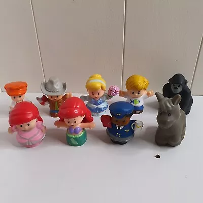 Fisher Price Little People Little Mermaid Donkey Gorilla Conductor Cowboy • $25