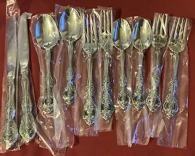 Oneida Stainless MICHELANGELO 10 Pieces Service For 2 Unused Vietnam Flatware • $65.99