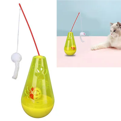 Cat Roly Poly Toy Cat Built In Bell Ball Interactive Snack Toy With Plush Mo Vis • $27.12