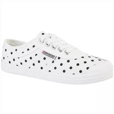 Kawasaki Footwear Sneaker Womens Canvas Polka Dot Shoe NIB US Size 7 (39)  MA  • £37.59