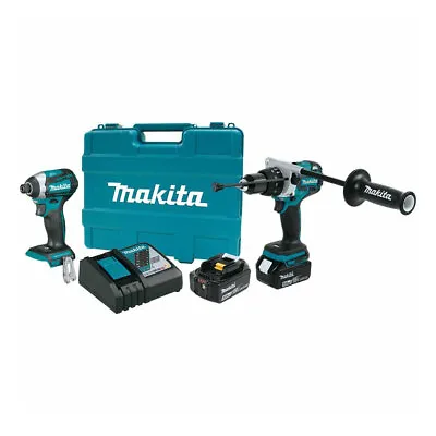 Makita XT268T 18V LXT Li-Ion Brushless 2-Piece Combo Kit (Certified Refurbished) • $340.44