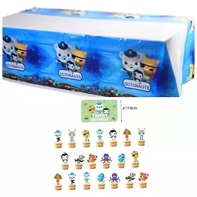 Octonauts Tablecloth Cake Topper And Cupcake Toppers • £8.54