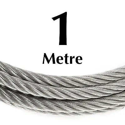 Wire Rope Steel Cable Premium Quality Galvanised Zinc Metal Wire Rope Cable • $12.11