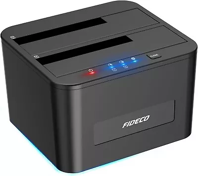 £22.75 • Buy FIDECO Hard Drive Docking Station,USB 3.0 SATA HDD Docking Station For 2.5 & 3.5
