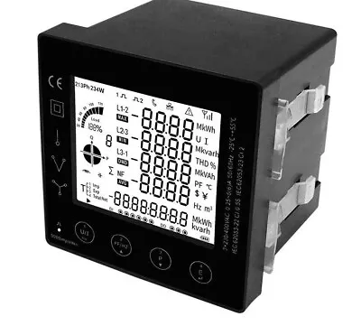 Electric Power Meter 3 Phase Energy Consumption Panel Durable Modbus 230V 19A • $114.77