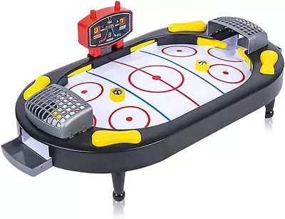 Gamie Hockey Tabletop Game Desktop Sports Game With Mini Hockey Table 2 Pucks • $33.69