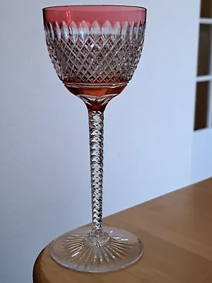 $140 • Buy One Vintage Roemer Wine Glass Crystal Val St Lambert Boris Orange 7 1/2