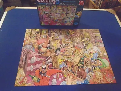 Wasgij Mystery 1000 Piece Puzzle Number 5 - Sunday Lunch - Complete • £5.99