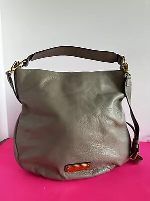 Marc By Marc Jacobs EUC Beige Pebbled New Q Hillier Hobo Shoulder Bag Authentic • $59.90