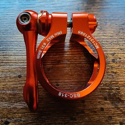  🚲MTB Seatpost Clamp 31.8mm Orange Seatpost 🍊 • $30