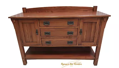 Nichols & Stone Mission Style Heritage Oak Sideboard W / Backsplash • $1995