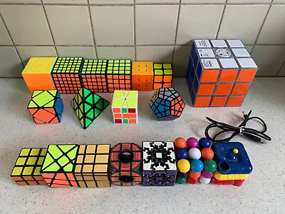 Rubiks Cube Collection Including: 2x2 3x3 4x4 5x5 6x6 7x7 And NON-WCA Cubes • $249