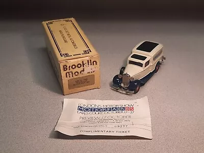 Brooklin 1/43 Scale BRK16  1935 Dodge Van Motor Fair 1985 W/ Ticket 1 Of 200 • $49.95
